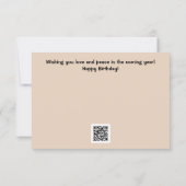 Baby Deer Fawn Relaxing Flat Birthday-kaart Kaart (Achterkant)