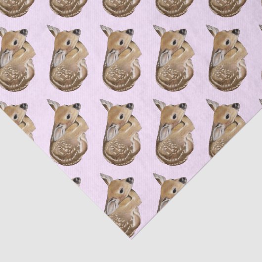 Baby Deer Fawn Tissuepapier (Detail)