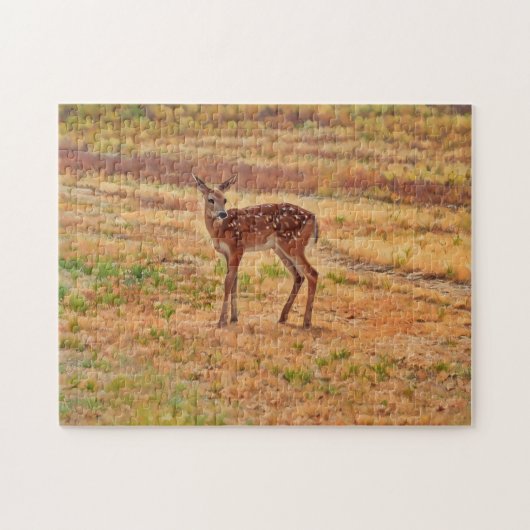 Baby Deer Fawn Wildlife Art Puzzel (Horizontaal)