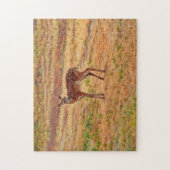 Baby Deer Fawn Wildlife Art Puzzel Legpuzzel (Verticaal)