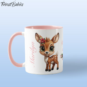 Baby Deer, Floral Fawn, Doe 🦌 🎄 Deer-ly Loved Mok