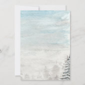 Baby Deer Flower Forest Snow Baby Shower   Kaart (Achterkant)