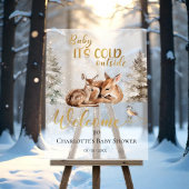 Baby Deer Forest Baby shower Welkom Acryl Teken Acryl Bord