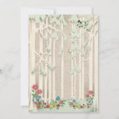 Baby Deer Forest Woodland baby shower Kaart (Achterkant)