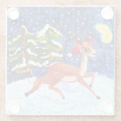 Baby Deer Glazen Onderzetter (Achterkant)