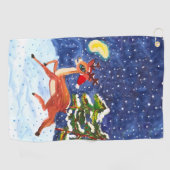 Baby Deer Golfhanddoek (Horizontaal)
