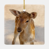 Baby Deer Keramisch Ornament (Achterkant)