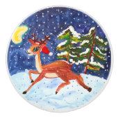 Baby Deer Keramische Knop (Voorkant)