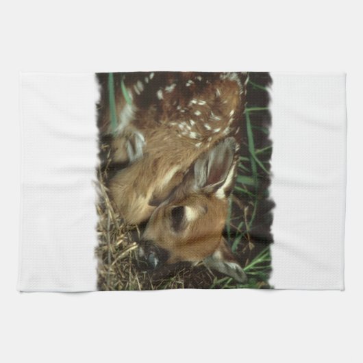 Baby Deer Kitchen Towel Theedoek (Horizontaal)