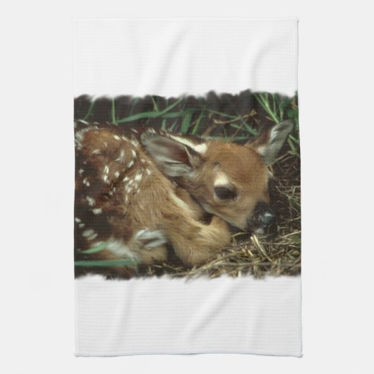 Baby Deer Kitchen Towel Theedoek (Verticaal)