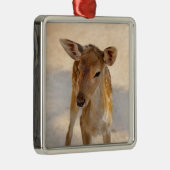 Baby Deer Metalen Ornament (Rechts)