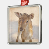 Baby Deer Metalen Ornament (Links)