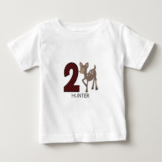 Baby Deer Pset Second Birthday Shirt (Voorkant)