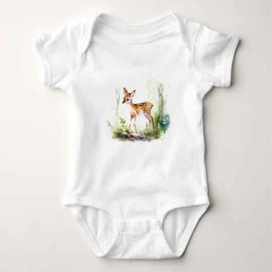Baby Deer Schattige Baby shower Gift Romper (Voorkant)