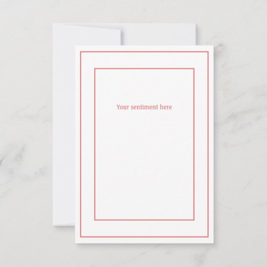 Baby Deer Simple Rustic Hartelijk dank Bedankkaart (Achterkant)