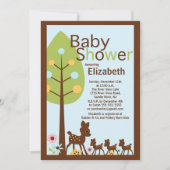 Baby Deer Triplets Veelvoudige Uitnodiging van het (Voorkant)