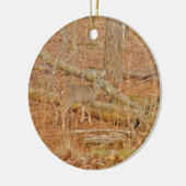 Baby Deer's eerste winter Keramisch Ornament (Links)