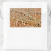 Baby Deer's eerste winter Rechthoekige Sticker (Tas)