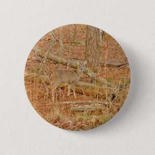 Baby Deer's eerste winter Ronde Button 5,7 Cm