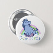 Baby Democraat Donkey Ronde Button 5,7 Cm (Voorkant /achterkant)