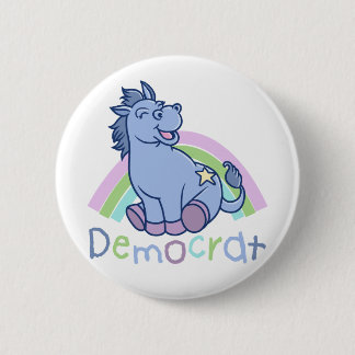 Baby Democraat Donkey Ronde Button 5,7 Cm