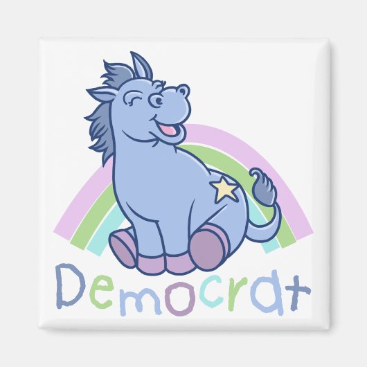 Baby Democrat Donkey Magneet (Voorkant)
