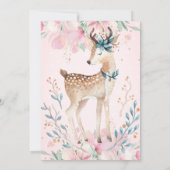 Baby Der Floral drive by Baby shower Kaart (Achterkant)