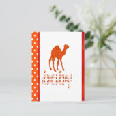 Baby Design Red Camel Briefkaart (Staand voorkant)