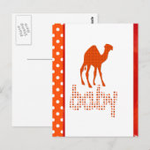 Baby Design Red Camel Briefkaart (Voorkant / Achterkant)