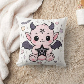 Baby Devil - Kawaii Pastel Gothic Demon Kussen (Deken)