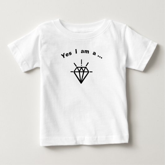 Baby Diamant Black T-shirt (Voorkant)