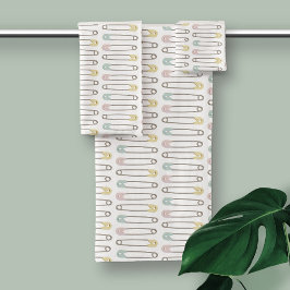 Baby Diaper Pins Modern Nursery Bad Handdoek
