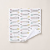 Baby Diaper Pins Modern Nursery Bad Handdoek (Wasdoekje)