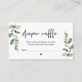 Baby Diaper Raffle, Win een prijs, Casual Griekenl Informatiekaartje (Voorkant)