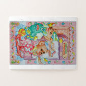 Baby die cupcakes spelen en jongleren legpuzzel (Horizontaal)