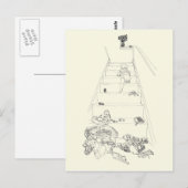 Baby die de stairs beklimmen die een grappige kuns briefkaart (Voorkant / Achterkant)