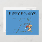 Baby die op de Ochtend van Kerstmis lopen Feestdagenkaart (Voorkant / Achterkant)