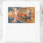 Baby die Tom Turkey  Sticker achtervolgt (Tas)