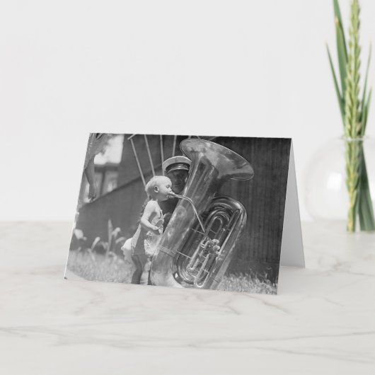 Baby die Tuba, 1923 spelen Kaart (Voorkant)