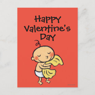 Baby die Zachte Gele Deken koesteren Feestdagenkaart