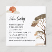 Baby Diensten Leuke Dieren Visitekaartje (Achterkant)