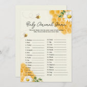 Baby Dier Bij Baby Shower Spelkaart Kaart (Voorkant / Achterkant)