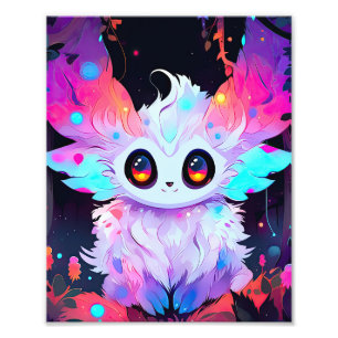 Baby Dier Schattig Creature Foto Afdruk