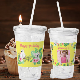 Baby Dieren Acryl Tumbler Kids Verjaardagscadeau Acryl Drinkbeker