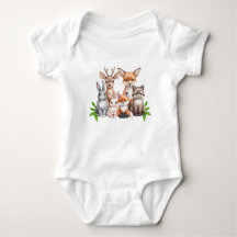 Baby dieren baby bodysuit