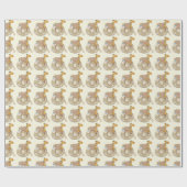 Baby Dieren Baby Shower Cadeaupapier (Vlak)