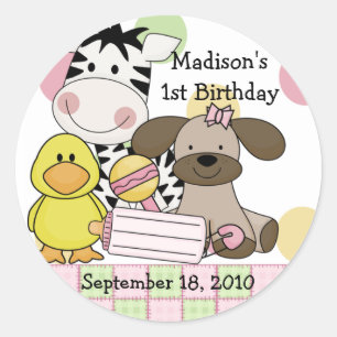 Baby Dieren Baby shower Sticker