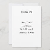 Baby Dieren Baby Shower Uitnodiging (Achterkant)