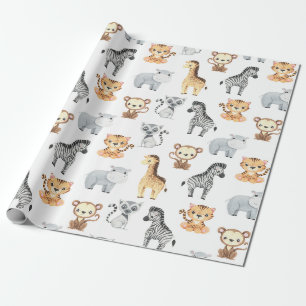 Baby Dieren Cadeaupapier