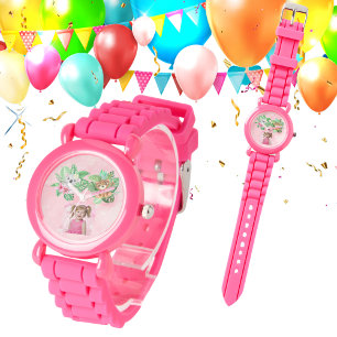 Baby Dieren Custom Foto Kinder Horloge Verjaardags